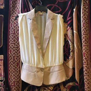 Sleeveless Blazer Vest